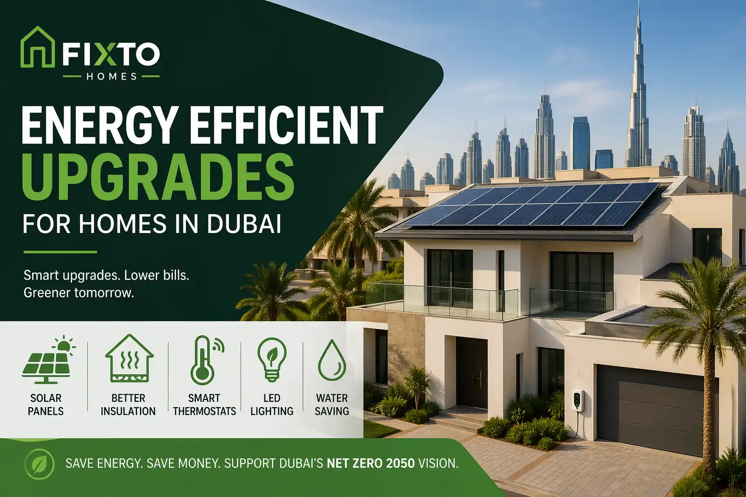 featured image of Energy efficient upgrades for Dubai homes
